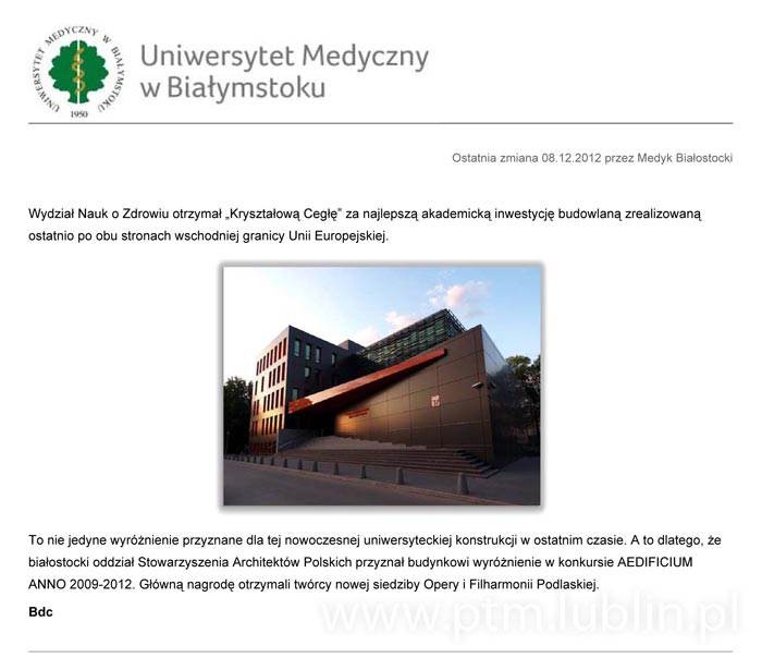 Uniwersytet Medyczny w Białymstoku