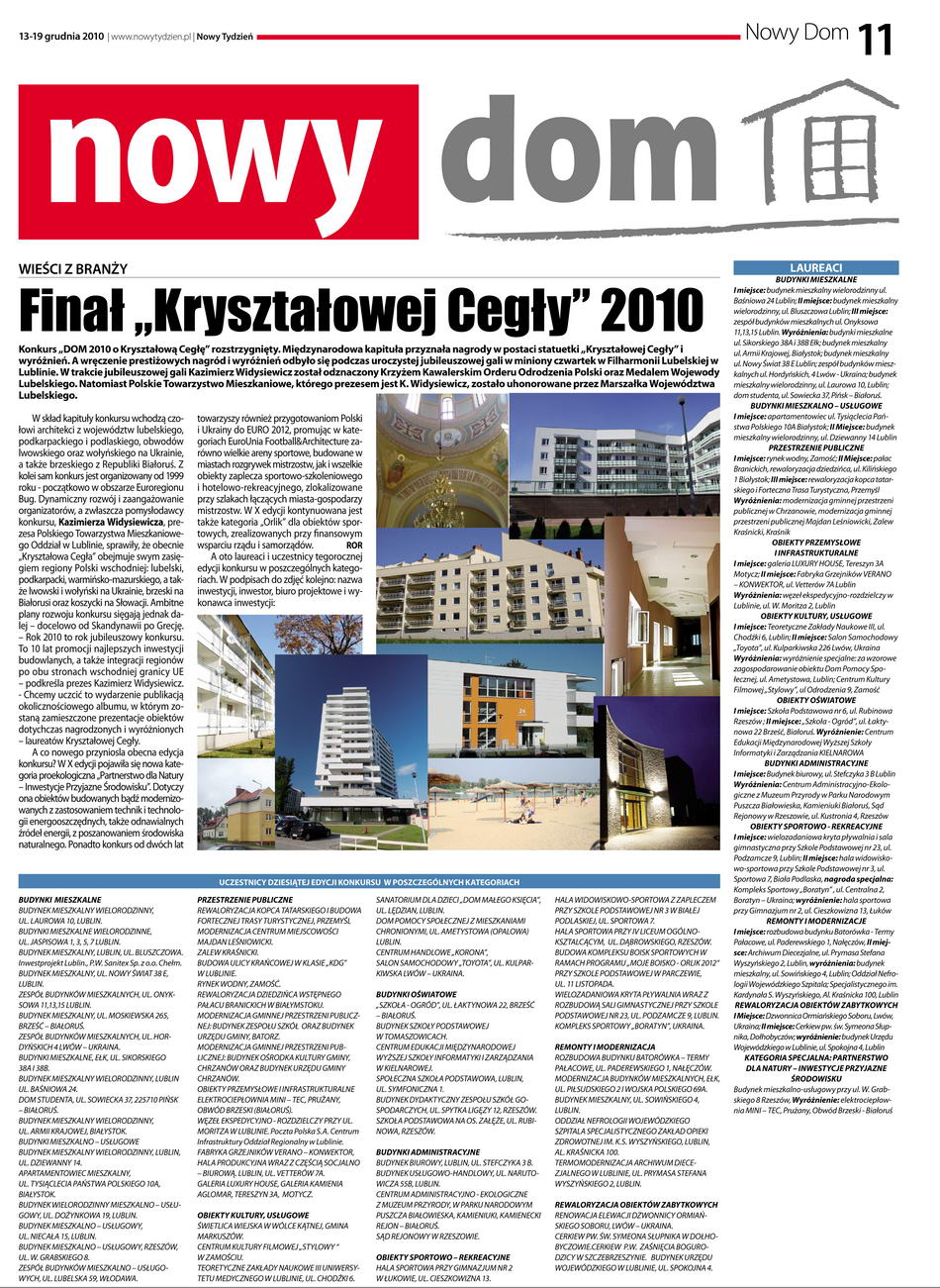 Finał "Kryształowej Cegły" 2010